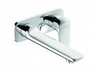 Смеситель для раковины Kludi Ameo однорычажный настенный хром 412450575