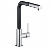 Змішувач для кухні Kludi L-ine S змішувач хром / чорний матовий 408518775