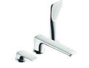 Смеситель для ванны Kludi Ameo однорычажный на 3 отверстия 414470575