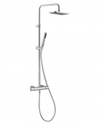 Душевая система KLUDI A-QA DUAL SHOWER SYSTEM с термостатом  латунь  хром 4909505-00
