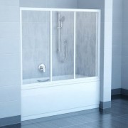 Шторка для прямоугольной ванны Ravak Supernova AVDP3-120 профиль сатин полистирол Rain 40VG0U0241
