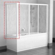 Бокова стінка для ванної Ravak Supernova APSV-70 білий профіль скло transparent 95010102Z1
