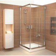 Дверь душевая прямоугольная боковая Ravak Blix BLRV2K-90 профиль сатин прозрачное стекло 1XV70U00Z1