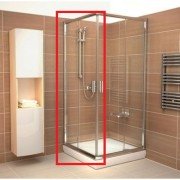 Дверь душевая прямоугольная боковая Ravak Blix BLRV2K-100 профиль сатин прозрачное стекло 1XVA0U00Z1