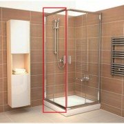 Дверь душевая прямоугольная боковая Ravak Blix BLRV2K-120 профиль сатин прозрачное стекло 1XVG0U00Z1