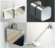 Комплект фурнітури Ravak Brilliant B-SET R для монтажу душових кабін BSKK3 - 80, 90, 100 см з правим відкриттям D01000A092