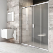 Дверь душевая прямоугольная Ravak Blix BLDP4-130 профиль сатин прозрачное стекло 0YVJ0U00Z1