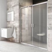 Двері душова прямокутна Ravak Blix BLDP4-140 профіль сатин прозоре скло 0YVM0U00Z1