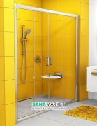 Дверь душевая квадратная Ravak Blix BLDP4-190 профиль сатин стекло transparent 0YVL0U00Z1