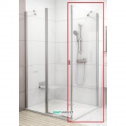 Стенка для душевой кабины Ravak Chrome CPS-80 профиль сатин стекло transparent 9QV40U00Z1