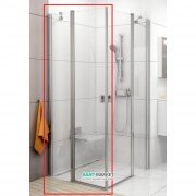 Дверь душевая распашная Ravak Chrome CRV2-110 полированный алюминий стекло transparent 1QVD0C00Z1
