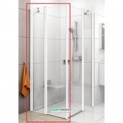 Дверь душевая распашная Ravak Chrome CRV2-120 белый профиль стекло transparent 1QVG0100Z1