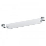Поличка для ванної скляна Ravak Chrome CR 500.00 хромована латунь матове скло X07P195
