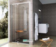 Двері душова Ravak Pivot PDOP2-110 профіль полірований алюміній прозоре скло 03GD0C00Z1