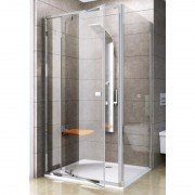 Стінка для душової кабіни Ravak Pivot PPS-80 профіль полірований алюміній скло transparent 90G40C00Z1