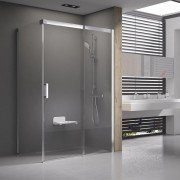 Душовий куточок квадратний Ravak Matrix MSDPS-100/100 R профіль сатин скло transparent 0WPAAU00Z1