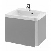Тумба під кутову раковину підвісна Ravak 10 ° SD 650 L ДСП / МДФ сірий глянець X000000746