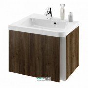 Тумба під кутову раковину підвісна Ravak 10 ° SD 650 L ДСП / МДФ темно-горіховий X000000747