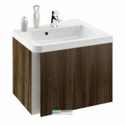 Тумба під кутову раковину підвісна Ravak 10 ° SD 650 R ДСП / МДФ темно-горіховий X000000750