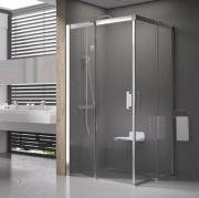 Душовий куточок прямокутний Ravak Matrix MSDPS-110/80 L профіль білий скло transparent 0WLD4100Z1