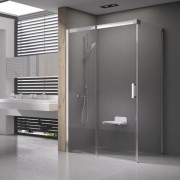 Душовий куточок прямокутний Ravak Matrix MSDPS-120/90 L профіль білий скло transparent 0WLG7100Z1