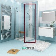 Стенка для душевой кабины Ravak SmartLine SMPS-80 R профиль хром стекло transparent 9SP40A00Z1