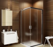 Душовий куточок квадратний Ravak Blix BLRV2K-90 профіль хром скло grape 1XV70C00ZG