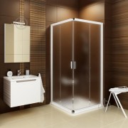 Душевой уголок квадратный Ravak Blix BLRV2K-110 профиль белый стекло grape 1XVD0100ZG