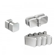 Комплект фурнітури Ravak Brilliant B-SET L для монтажу душових дверей BSD3-L 100,110 см з лівим відкриванням D01000A088