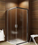 Душевой уголок квадратный Ravak Blix BLRV2K-100 профиль хром стекло grape 1XVA0C00ZG