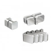 Комплект фурнитуры Ravak Brilliant B-SET L для монтажа душевых дверей BSD3-L 100,110 см с левым открыванием D01000A088