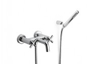 Змішувач для ванни Roca Loft двухвентильний з ручним душем хром A5A0143C00