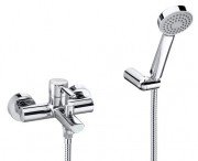 Душовий набір з одноважільним настінним змішувачем для душу Roca Targa латунь хром A5A0160C02