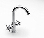 Змішувач для раковини Roca Loft двухвентильний з донним клапаном хром A5A3043C00