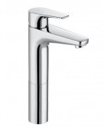 Высокий смеситель для раковины Roca Atlas без донного клапана холодный старт хром A5A3790C00