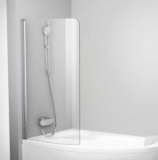 Шторка для ванны Ravak CVSK1 Rosa 140/150 L одноэлементная левосторонняя профиль белый стекло transparent 7QLM0100Y1