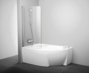 Шторка для ванни Ravak CVSK1 Rosa 140/150 L одноелементна левосторонняя профіль сатин скло transparent 7QLM0U00Y1