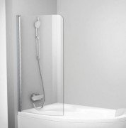 Шторка для ванны Ravak CVSK1 Rosa 140/150 L одноэлементная левосторонняя профиль белый стекло transparent 7QLM0100Y1