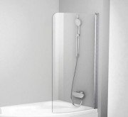 Шторка для ванни Ravak CVSK1 Rosa 140/150 R одноелементна правобічна профіль білий скло transparent 7QRM0100Y1