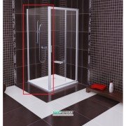 Стенка для душевой кабины Ravak Blix BLPS-100 профиль белый стекло grape 9BHA0100ZG