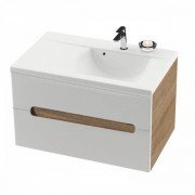 Тумба під раковину підвісна Ravak Classic II SD 800-L ДСП / МДФ капучино / білий глянець X000000913