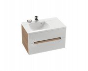 Тумба під раковину підвісна Ravak Classic II SD 800-R ДСП / МДФ капучино / білий глянець X000000917