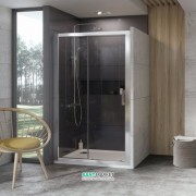 Дверь душевая раздвижная Ravak 10° 10DP2-100 профиль полированный алюминий стекло transparent 0ZVA0C00Z1