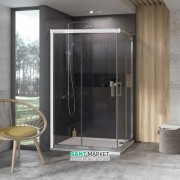 Душовий куточок квадратний Ravak 10 ° 10RV2K-110 білий профіль скло transparent 1ZJD0100Z1