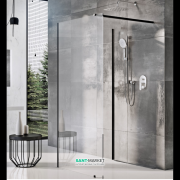 Душовий куточок Ravak Walk In Corner-110/80 профіль чорний скло transparent GW1CD4300Z1