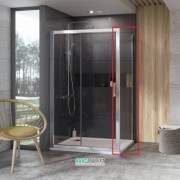 Стенка для душевой кабины Ravak 10° 10PS-100 профиль сатин стекло transparent 9UVA0U00Z1