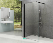 Стінка нерухома для душового куточка Ravak Walk In Wall-120 профіль чорний скло transparent GW9WG0300Z1