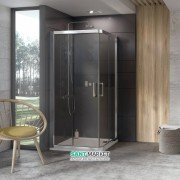 Душовий куточок квадратний Ravak 10 ° 10RV2-80 профіль полірований алюміній скло transparent 1ZI40C00Z1