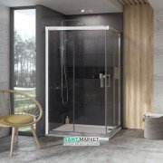 Душовий куточок квадратний Ravak 10 ° 10RV2K-100 білий профіль скло transparent 1ZJA0100Z1