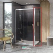 Стенка для душевой кабины Ravak 10° 10PS-90 профиль полированный алюминий стекло transparent 9UV70C00Z1